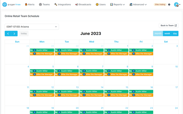 OnCall Calendar 